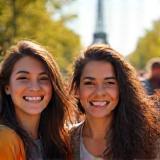 Groupe d’apprenants souriants à Paris